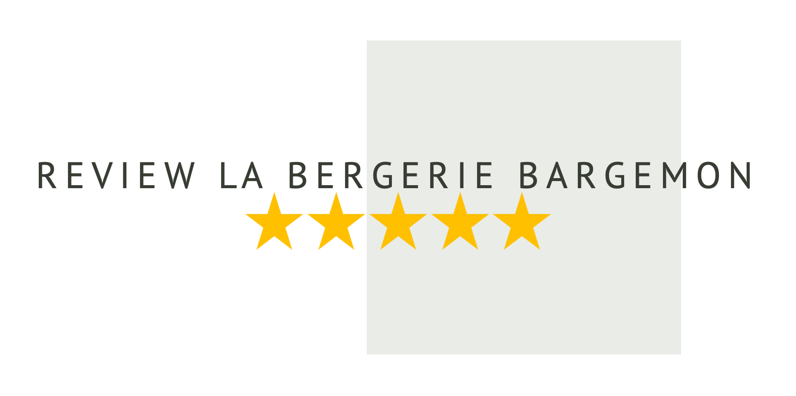 Review stars_La_Bergerie_Bargemon